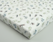 Prześcieradło muślinowe z gumką do łóżeczka 120*60 (plants) - 5