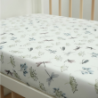 Prześcieradło muślinowe z gumką do łóżeczka 120*60 (plants) - 6