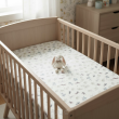Prześcieradło muślinowe z gumką do łóżeczka 120*60 (plants) - 7