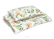 Pościel do wózka / kołyski MINKY (brąz +ruda wiewiorka)