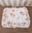 Pościel z wypełnieniem : do kołyski / mini łóżeczka /kosza mojżesza muślinowa (romantic) - 5