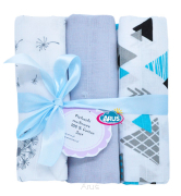 Pieluszki pieluchy muślinowe 3 sztuki (zestaw I)