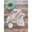 Koc kocyk muślinowy Eco Dots 100x75 (peach +popiel chwosty) - 3