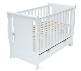 Łóżeczko z szufladą tapczanik 120x60 NINA białe