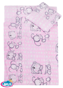 4 pościel do przedszkola 80*220 +gratis (różowy zając)