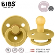 BIBS smoczek uspokajający kauczukowy 0+ S (mustard)