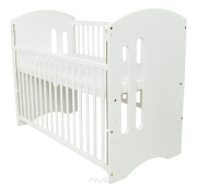 Łóżeczko / tapczanik / opuszczany bok MIŚ BALONIK biały