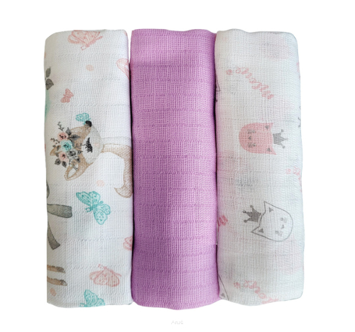 Pieluszki pieluchy tetrowe 3 sztuki (zestaw T)