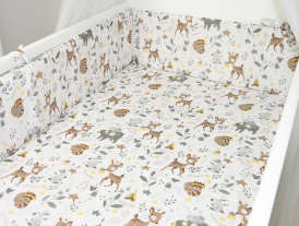 ARUŚ 2 el. pościel do łóżeczka 120*90 (164-sarenki beżowe)