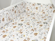 ARUŚ 2 el. pościel do łóżeczka 120*90 (164-sarenki beżowe)